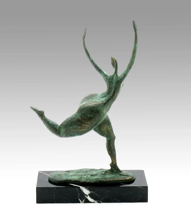 Modern Art Bronze - Abstract Running Nude - Milo Signed 3 Modern Art Bronze - Abstract Running Nude - Milo Signed - Image 3