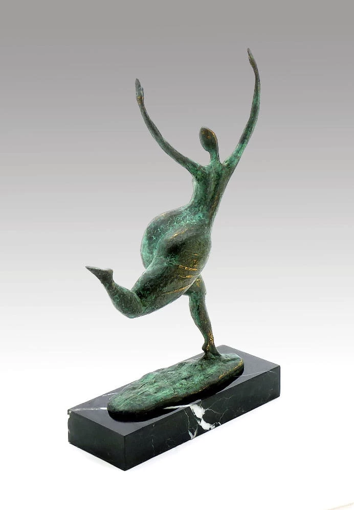 Modern Art Bronze - Abstract Running Nude - Milo Signed 4 Modern Art Bronze - Abstract Running Nude - Milo Signed - Image 4