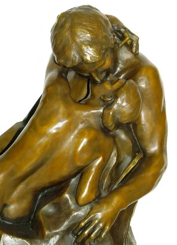 Large Bronze Sculpture - The Kiss - Signed Auguste Rodin 5 Large Bronze Sculpture - The Kiss - Signed Auguste Rodin - Image 5