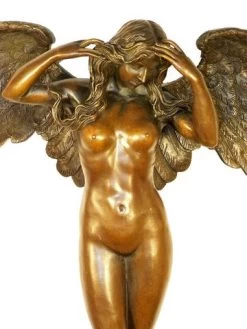 Large Erotic Angel Woman On Marble Base Signed A.A. Weinman -Salvador Dali Shop 137 2