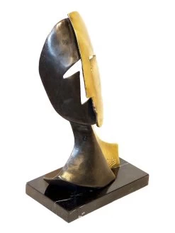 Modern Art Mask - From Miguel Guia Signed On Marble Base