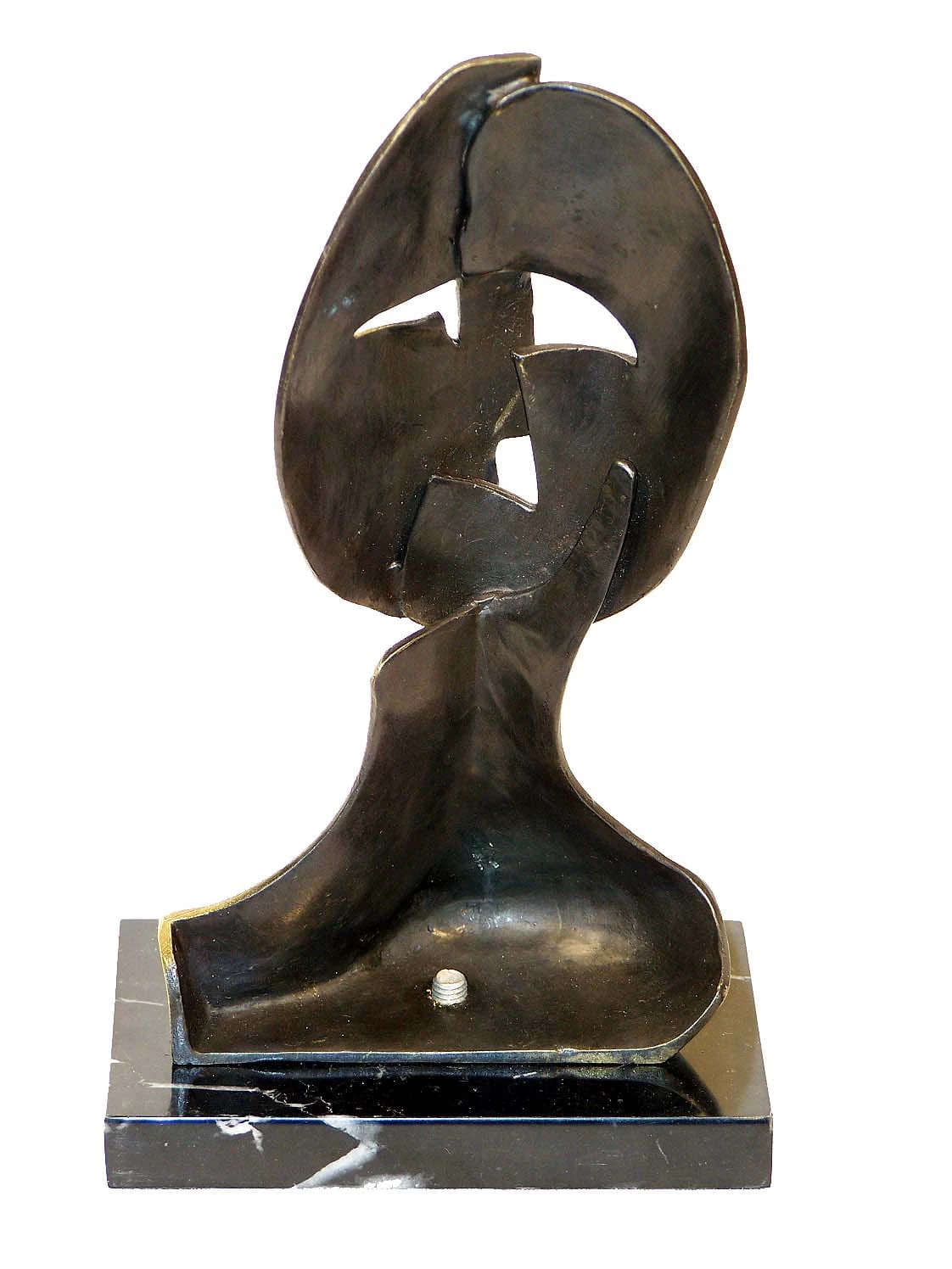 Modern Art Mask - From Miguel Guia Signed On Marble Base 3 Modern Art Mask - From Miguel Guia Signed On Marble Base - Image 3