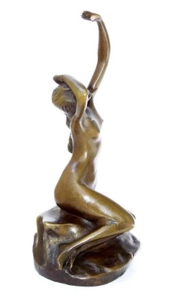 Art Nouveau Nude Bronze - Nude Woman On The Rock- Sig. Moren -Salvador Dali Shop 152 459300a5750575