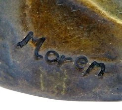 Art Nouveau Nude Bronze - Nude Woman On The Rock- Sig. Moren -Salvador Dali Shop 152 559300a5767135