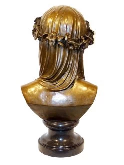 Large Sculpture Art Nouveau Bronze Mary With Veilcover - Signed -Salvador Dali Shop 153 459300a577dcfb