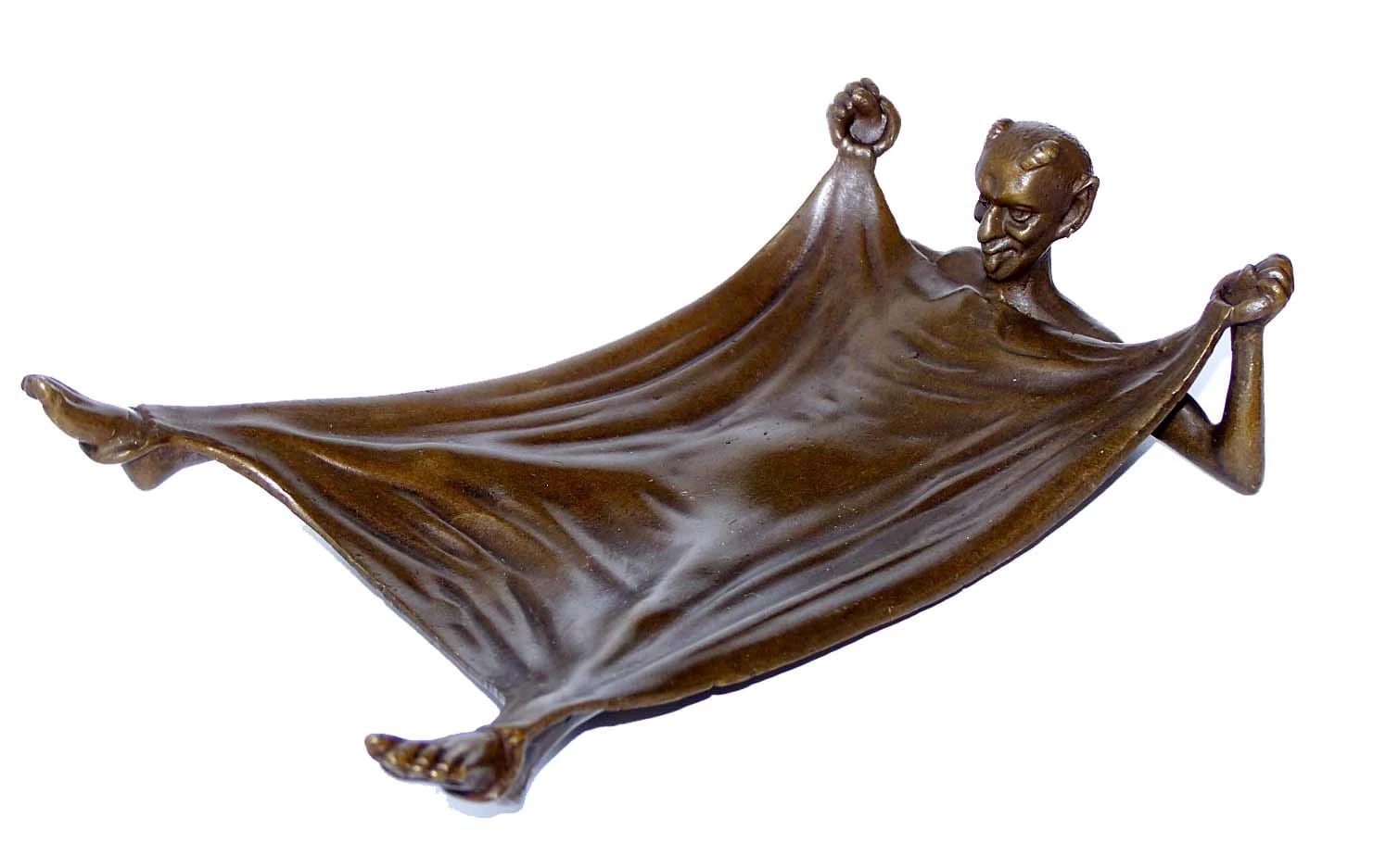 Satyr - Faun - Devil - Bronze Dish Vienna Bronze Signed 1 Satyr - Faun - Devil - Bronze Dish Vienna Bronze Signed