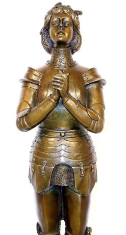 Art Deco Bronze - Jeanne D'Arc Brave Warrior - M. Mercié Signed