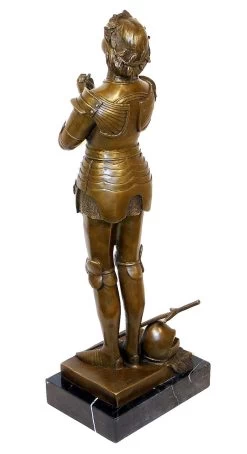 Art Deco Bronze - Jeanne D'Arc Brave Warrior - M. Mercié Signed -Salvador Dali Shop 164 559300a5d4a0e3