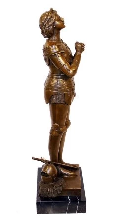 Art Deco Bronze - Jeanne D'Arc Brave Warrior - M. Mercié Signed -Salvador Dali Shop 164 659300a5d611a3
