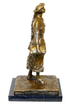 Modern Art Bronze Sculpture - The Schoolgirl - Edgar Degas 1881 -Salvador Dali Shop 168 359300a5f164d9
