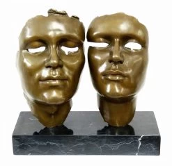 Modern Art Bronze Sculpture - Complicity - By Miguel Guía