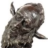 Art Nouveau Bronze Character Head - Faunus - Jean Carries