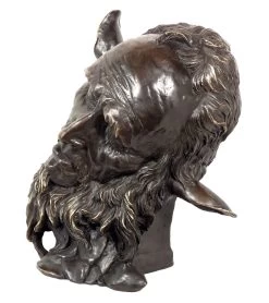 Art Nouveau Bronze Character Head - Faunus - Jean Carries -Salvador Dali Shop 208 559300a747718f