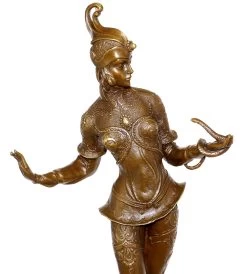 Art Deco Bronze Dancer Statue - G. Schmidt - Cassel (Snake Charmer)