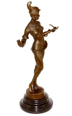 Art Deco Bronze Dancer Statue - G. Schmidt - Cassel (Snake Charmer) -Salvador Dali Shop 20 359300a317a847