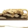 Creeping Panther - Stunning Animal Bronze - On Marble Base