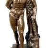 Greek Mythology Bronze Statue - FARNESE HERCULES - Signed Glycon