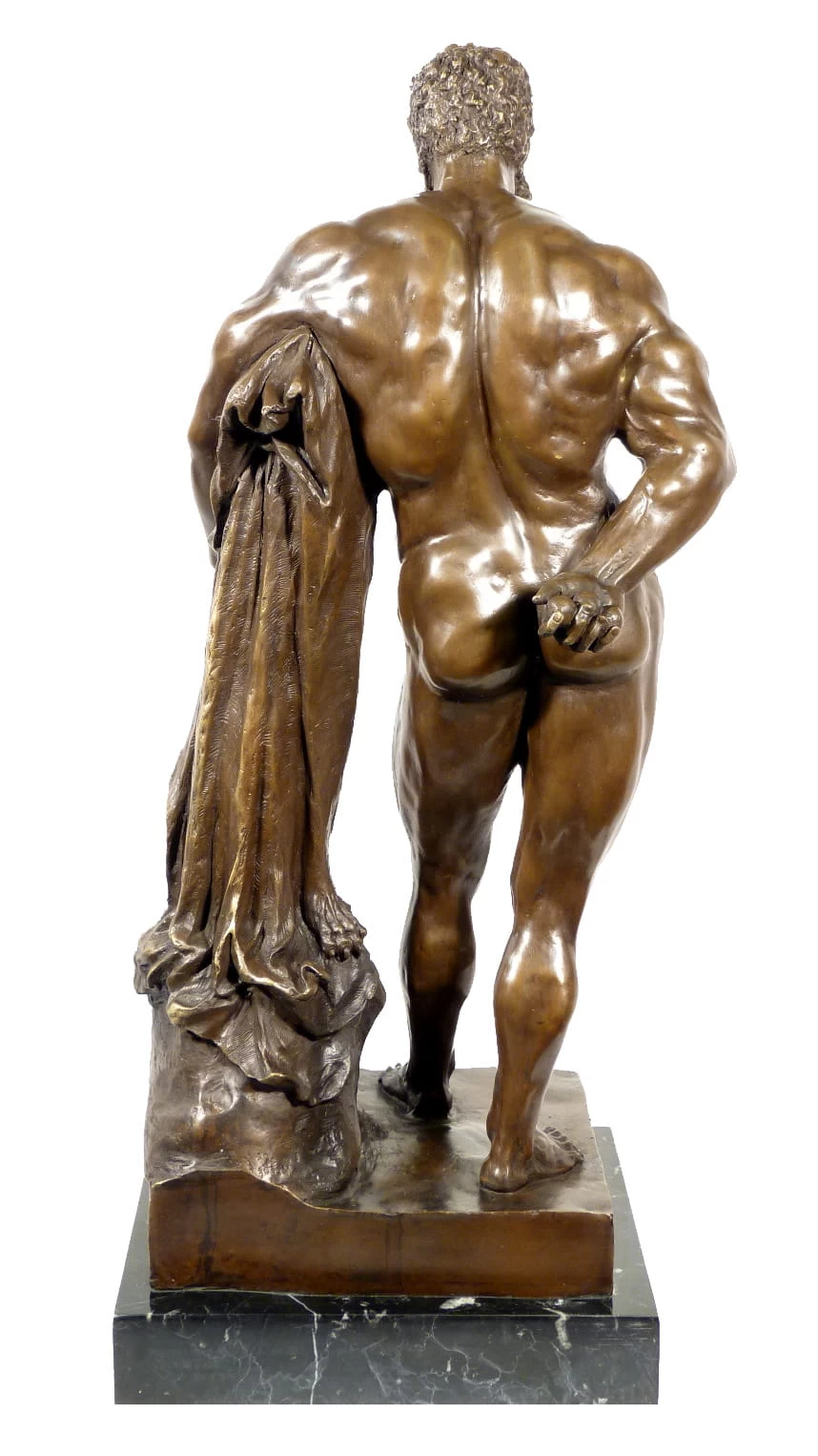 Greek Mythology Bronze Statue - FARNESE HERCULES - Signed Glycon 4 Greek Mythology Bronze Statue - FARNESE HERCULES - Signed Glycon - Image 4