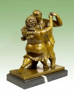 Modern Art Sculpture - Dancing Couple - Signed Fernando Botero