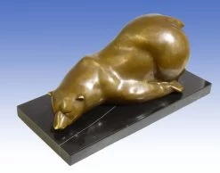 Amusing Animal Bronze Figure - Polar Bear On Its Paunch -Salvador Dali Shop 228 359300a7d37fea