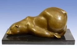 Amusing Animal Bronze Figure - Polar Bear On Its Paunch -Salvador Dali Shop 228 459300a7d4a003