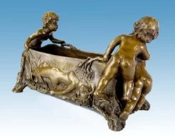 Gorgeous Art Nouveau Bronze - Bowl With Putti - Signed Milo -Salvador Dali Shop 235 359300a8098988
