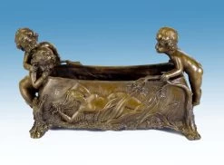 Gorgeous Art Nouveau Bronze - Bowl With Putti - Signed Milo -Salvador Dali Shop 235 559300a80c523c