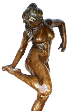 Large Sculpture - Dancer Looking At Her Right Foot - Edgar Degas