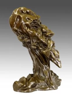 Otto Gutfreund - Don Quijote Face - Cubism Bronze Bust - Signed -Salvador Dali Shop 250 559300a32947f0