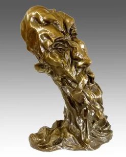 Otto Gutfreund - Don Quijote Face - Cubism Bronze Bust - Signed -Salvador Dali Shop 250 659300a327d84e