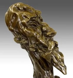 Otto Gutfreund - Don Quijote Face - Cubism Bronze Bust - Signed -Salvador Dali Shop 250 759300a869cf56