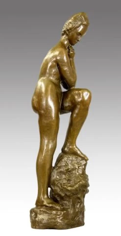 Modern Art Bronze By Wilhelm Lehmbruck - Girl With Leaning Leg -Salvador Dali Shop 255 559300a89db99d