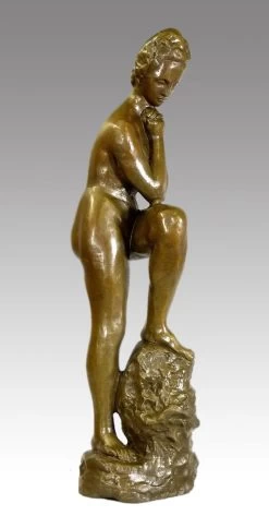 Modern Art Bronze By Wilhelm Lehmbruck - Girl With Leaning Leg -Salvador Dali Shop 255 759300a8a0f33b