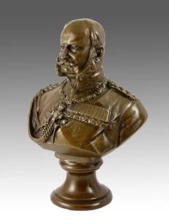 William I.- German Emperor Bronze Bust Signed