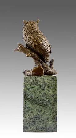 Beautiful Bronze Owl Seated On A Branch Sculpture Created By Milo -Salvador Dali Shop 264 559300a0e386fd