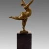 Modern Art Bronze Sculpture Balancing Nude Dancer From Milo