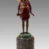 Lovely Bronze Figure - Standing Fairy Elfin - Signed Milo