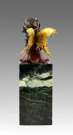 Lovely Bronze Figure - Sitting Fairy Elfin - Signed Milo -Salvador Dali Shop 277 559300a9326d4c