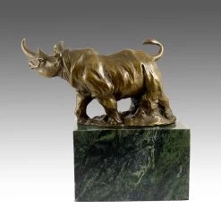 Authentic Bronze Sculpture - Rhinoceros - Created By Milo -Salvador Dali Shop 280 559300a95162cf