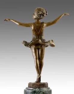 Lovely Art Deco Bronze - Little Ballerina - Signed F. Preiss -Salvador Dali Shop 283 259300a9af23fd