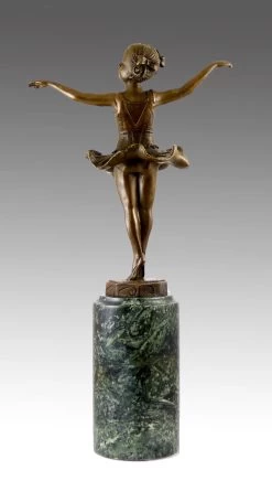 Lovely Art Deco Bronze - Little Ballerina - Signed F. Preiss -Salvador Dali Shop 283 459300a9acdcac