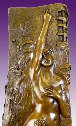 Art Nouveau Bronze - Vase With Nudes - Signed G. Flamand -Salvador Dali Shop 288 459300a9db8986