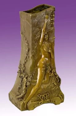 Art Nouveau Bronze - Vase With Nudes - Signed G. Flamand -Salvador Dali Shop 288 659300a9dde692