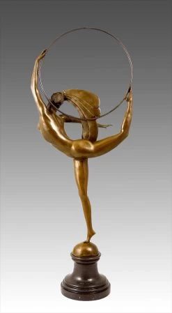 Art Deco Bronze Dancer On Marble Base - By J.P. Morante -Salvador Dali Shop 2 359300a9083622