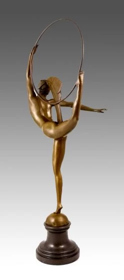 Art Deco Bronze Dancer On Marble Base - By J.P. Morante -Salvador Dali Shop 2 559300a9056978