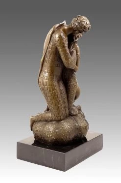 Georgeous Bronze Sculpture - The Kiss - Inspired By G. Klimt -Salvador Dali Shop 301 359300aa25f34e