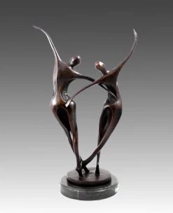 Modern Art Bronze - Two Abstract Dancers - Signed By Milo -Salvador Dali Shop 304 359300a1e6069d