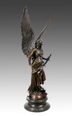 Amazing Large Bronze Sculpture Angel - Paix - From Jules Coutan -Salvador Dali Shop 309 459300aa5b217f
