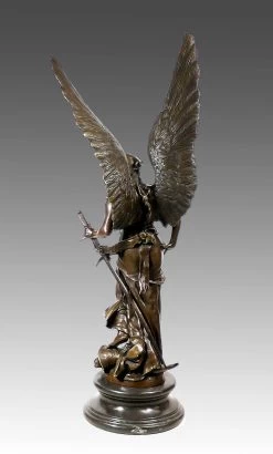 Amazing Large Bronze Sculpture Angel - Paix - From Jules Coutan -Salvador Dali Shop 309 559300aa5cc0a1
