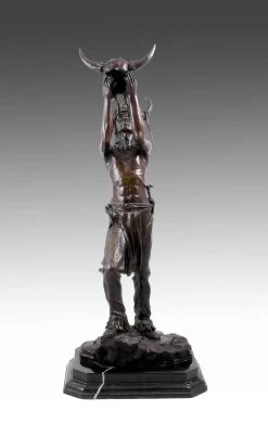 Bronze Sculpture - Native American Chieftain - From Carl Kauba